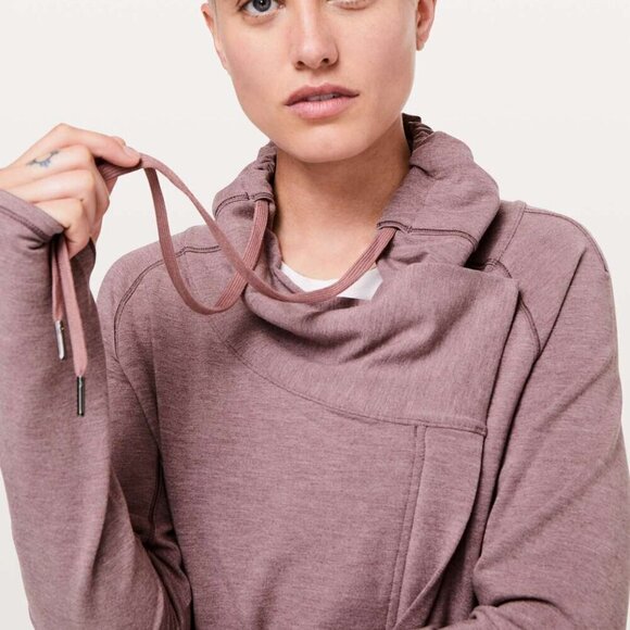 Lululemon Coast Easy Wrap- Heathered Misty Merlot- Size 2 - Picture 4 of 14